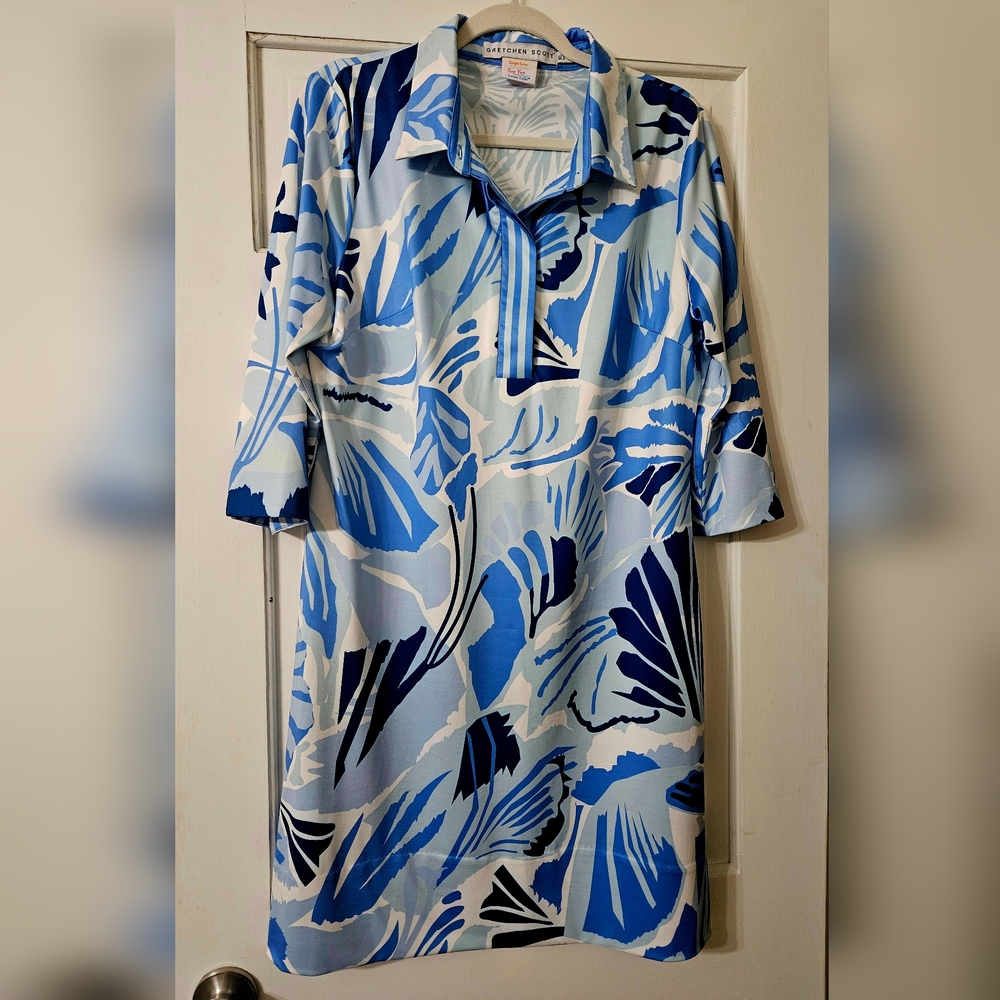 Gretchen Scott Blue and White Dress